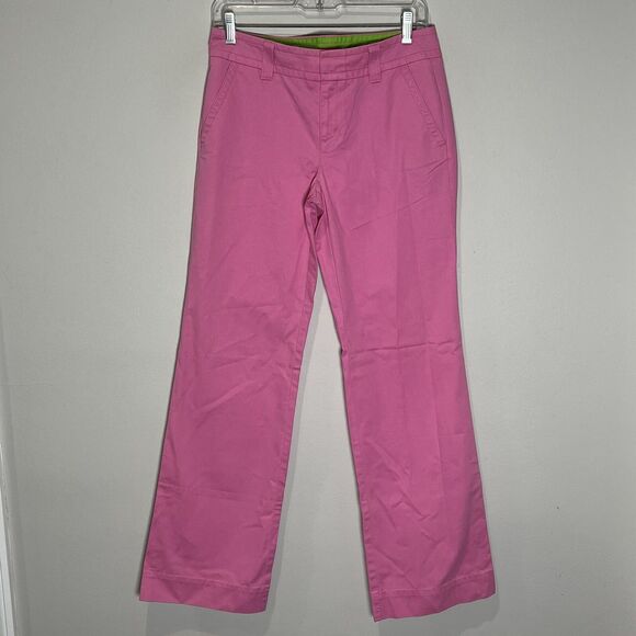Lilly Pulitzer Suburban Pants Women’s 2 Hibiscus Pink Main Line Fit 29x32 - Picture 1 of 8